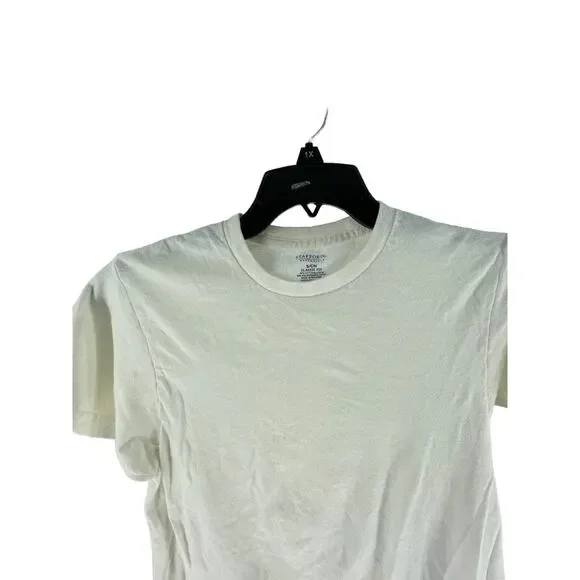 Stafford Essentials Classic Fit White Short Sleeve Crew Neck T-Shirt Men's Small - Picture 3 of 6
